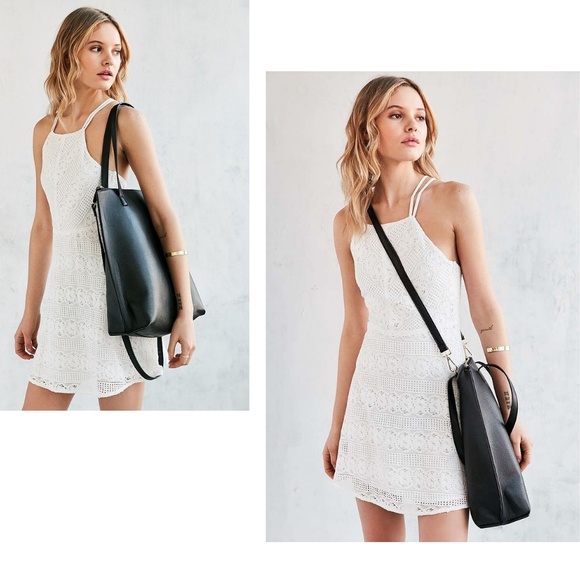 Urban Outfitters Handbags - Silence + Noise Zip Pebbled Faux Leather Tote Bag